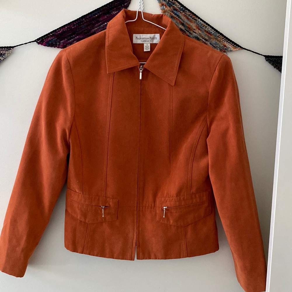Proportion Petite by Conrad C Microsuede jacket
